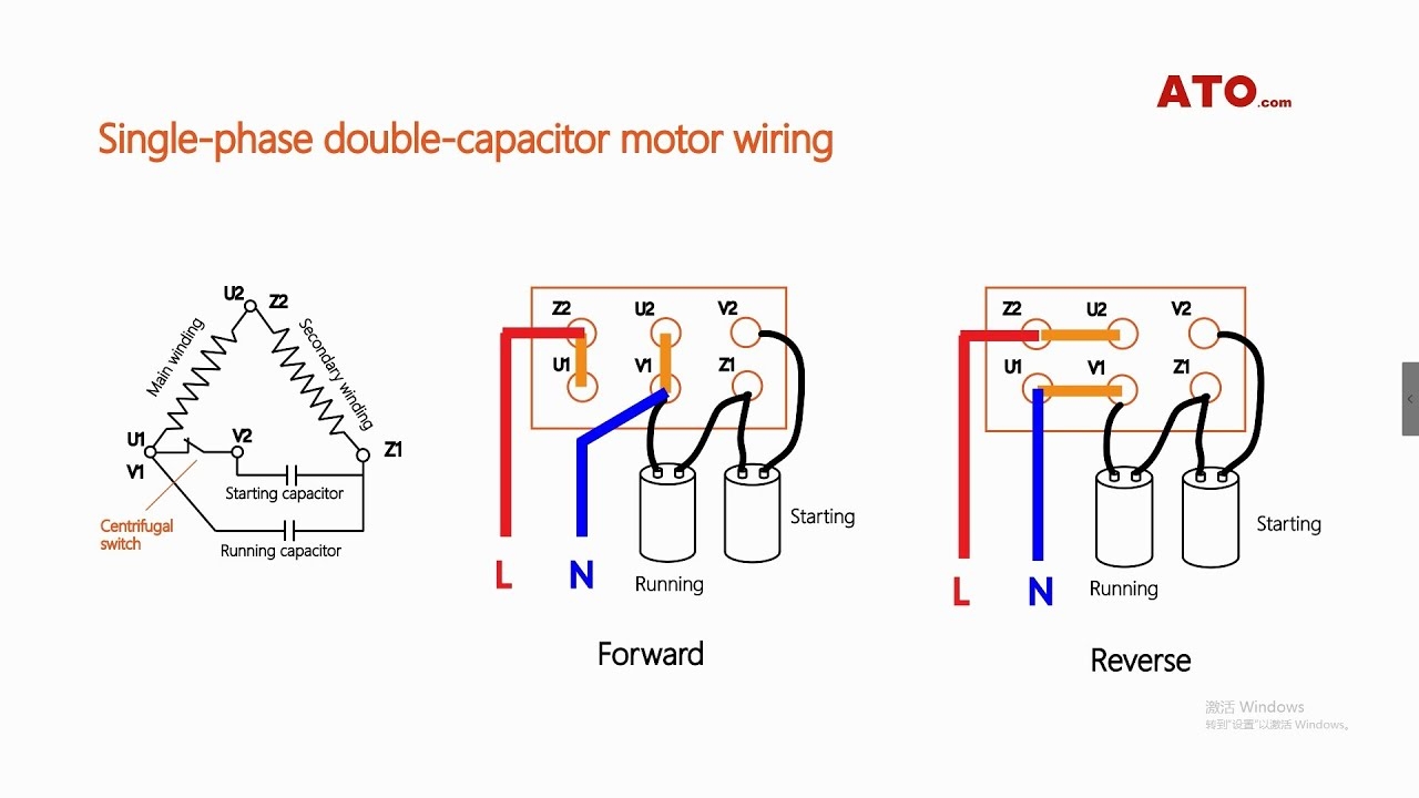 1 Phase Motor Wiring Diagrams
