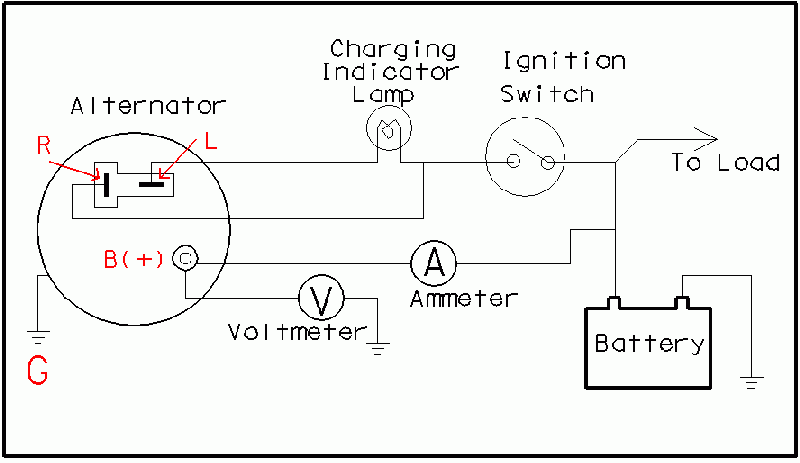 1 Wire One Wire Alternator Wiring Diagram Chevy Database