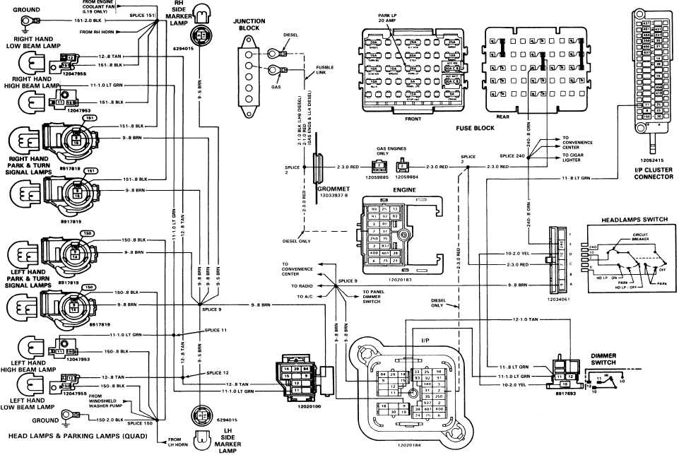 1984 Chevy G10 Headlight Switch Wiring Diagram Guide