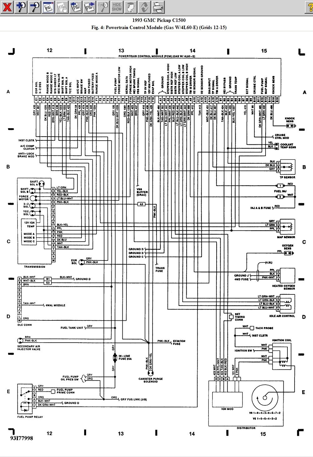 1993 Gmc Sierra Wiring Diagram Wiring Diagram
