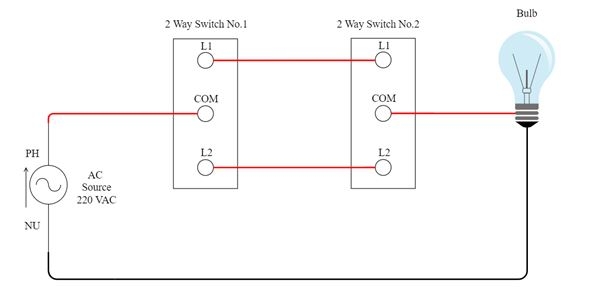 2 Lights 1 Switch Wiring Diagram