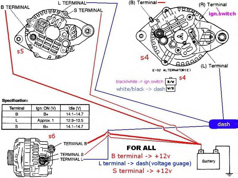 2 Wire Nissan Alternator Wiring Diagram