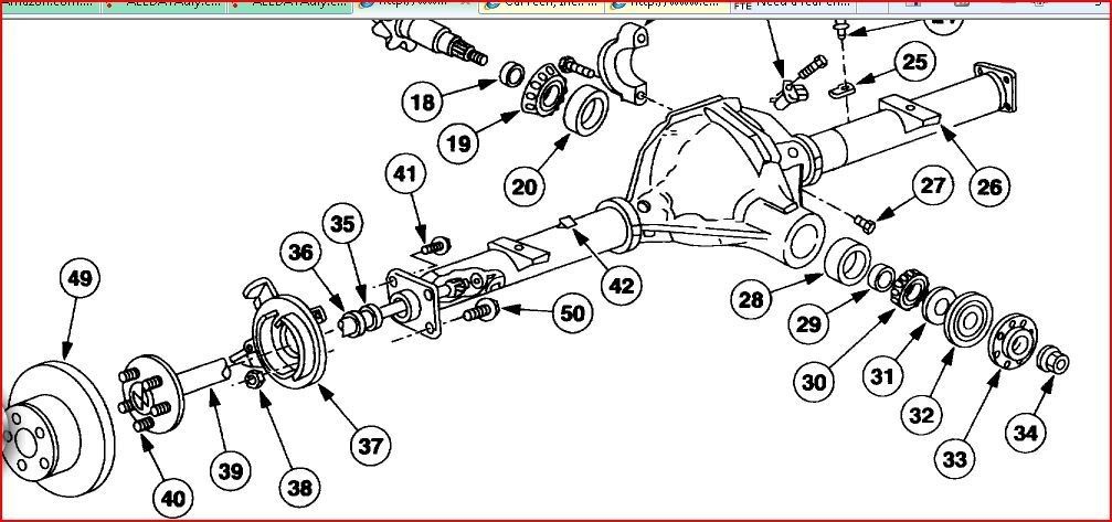 2000 Chevy Silverado Rear Differential Exploded Diagram