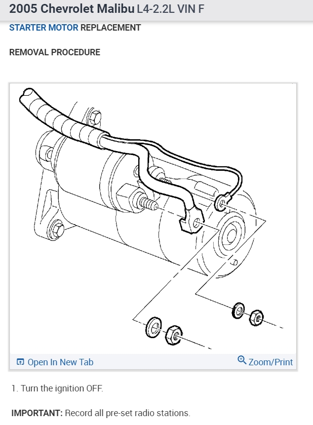 2006 Chevy Malibu Starter Wiring Diagram Wiring Diagram