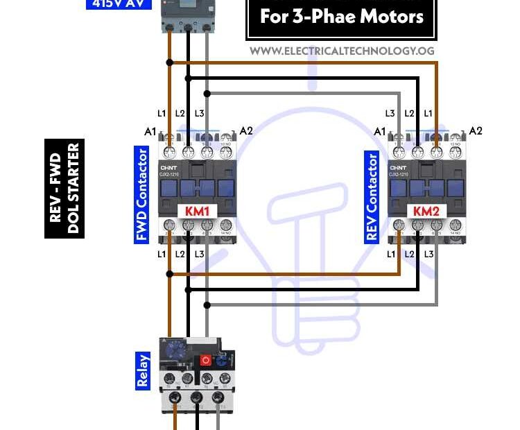 3 Phase 480 Volt Reversing Switch Wiring Guide