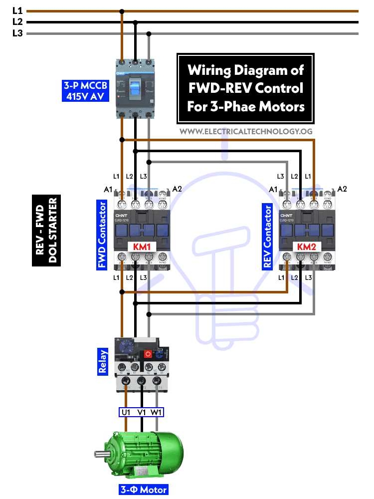 3 Phase 480 Volt Reversing Switch Wiring Guide