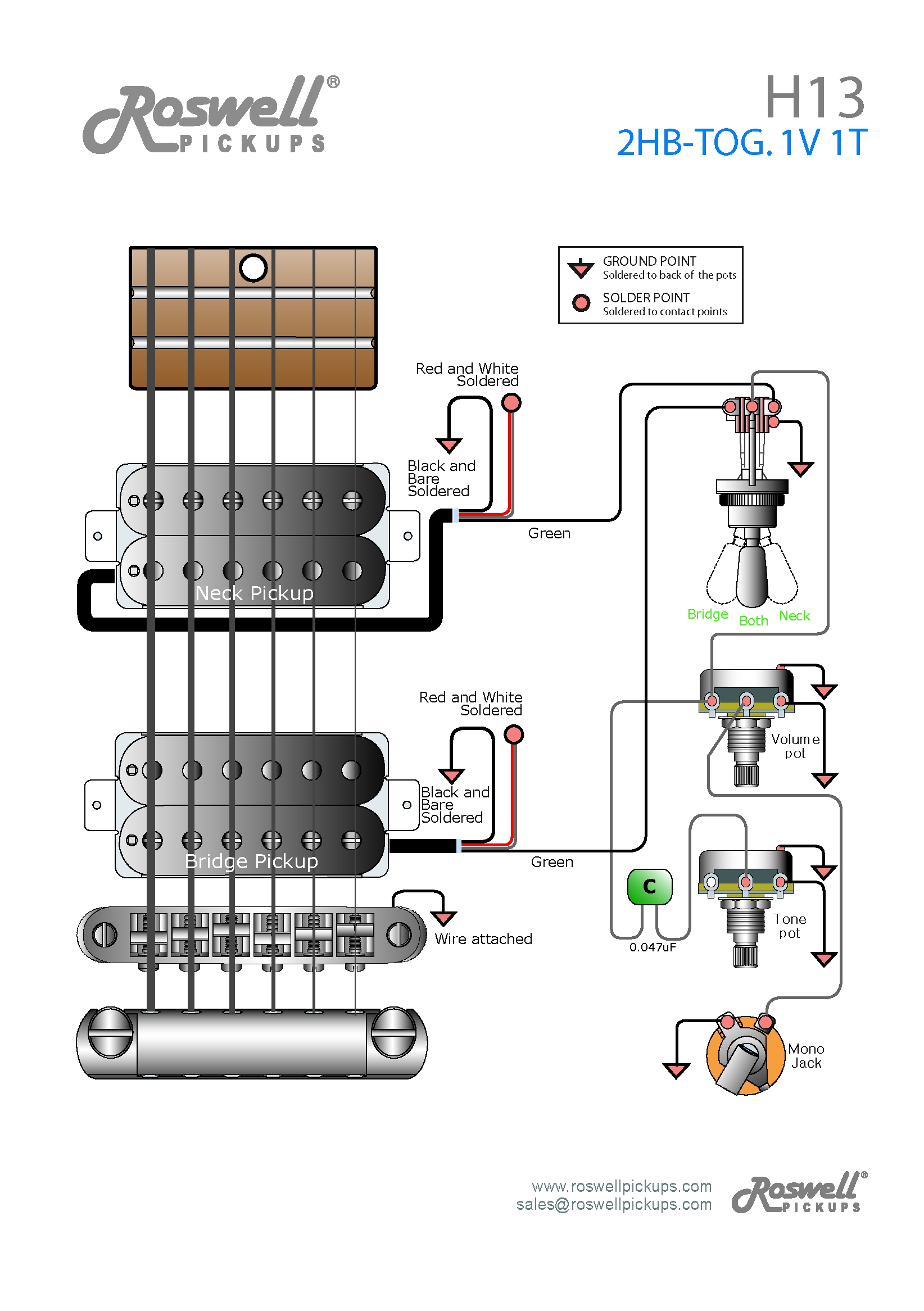 3 Pickup 1 Volume 1 Tone Wiring Diagram Divaness