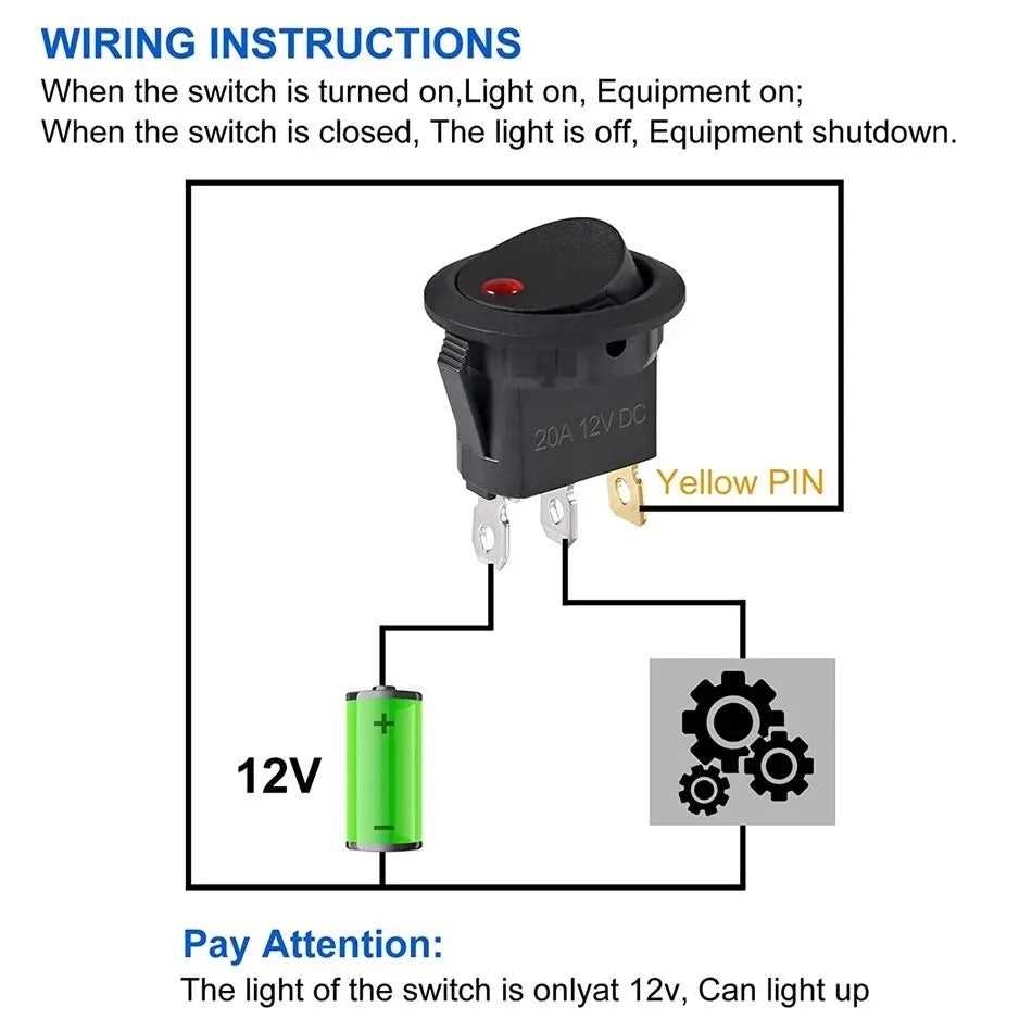 3 Pin Illuminated Rocker Switch Wiring Diagram Guide