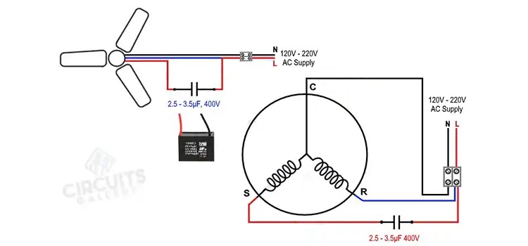 3 Speed Fan Capacitor Wiring Diagram A Step by Step Guide Circuits 
