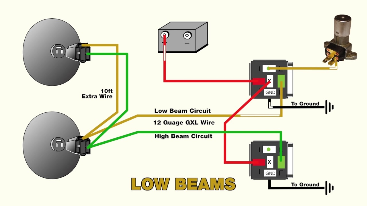 3 Wire Headlight Wiring Diagram