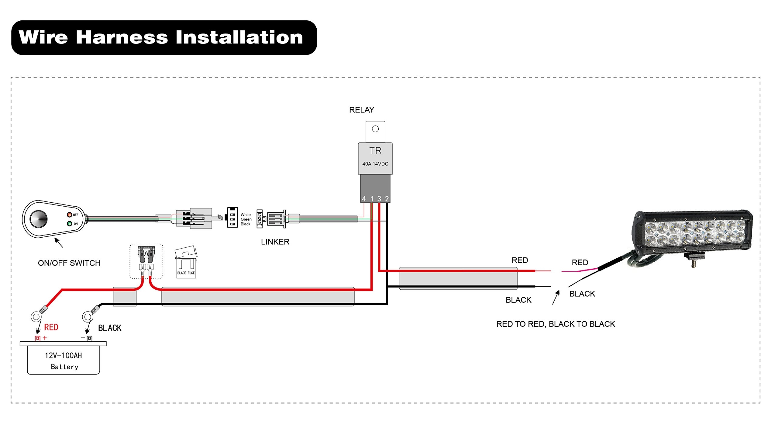 3 Wire Led Light Bar Wiring Diagram