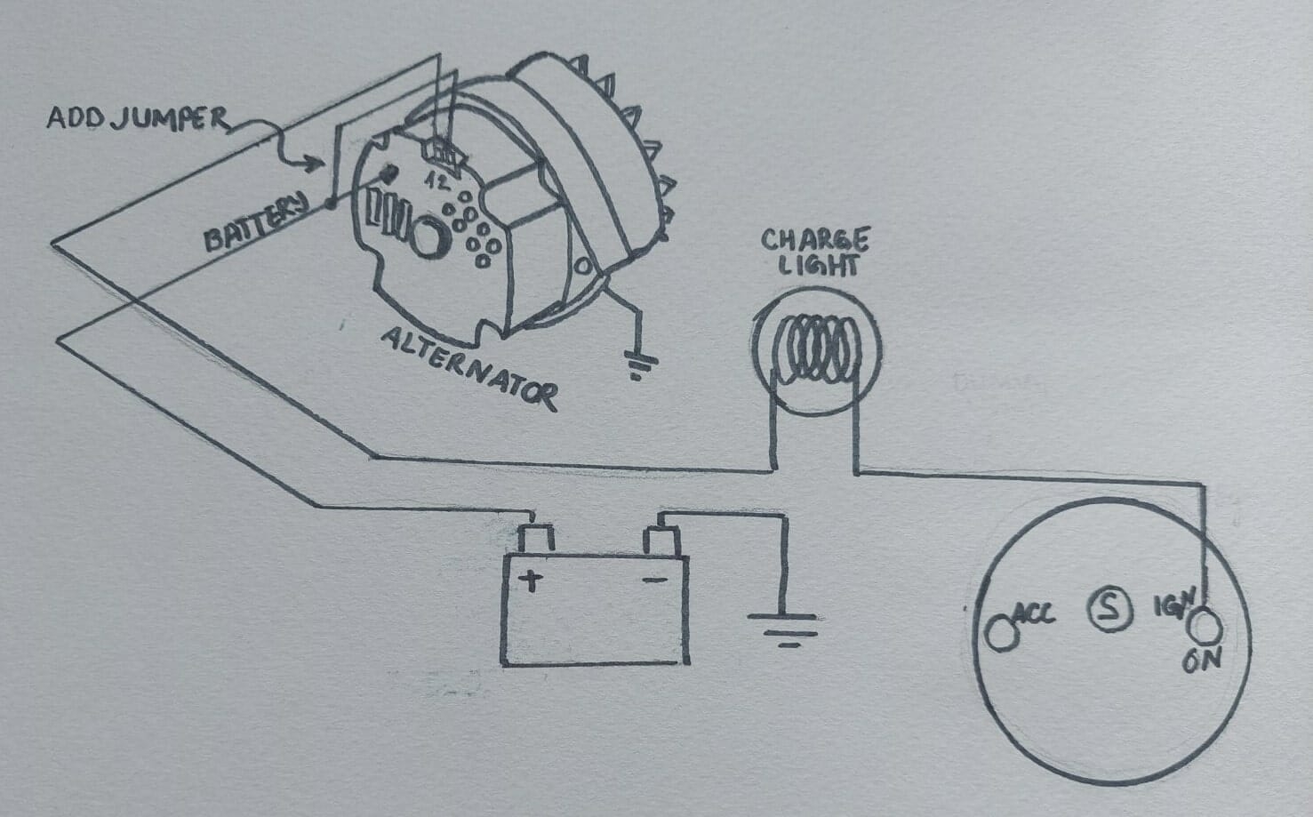 3 Wire Simple Alternator Wiring Diagram Divaness Vrogue co