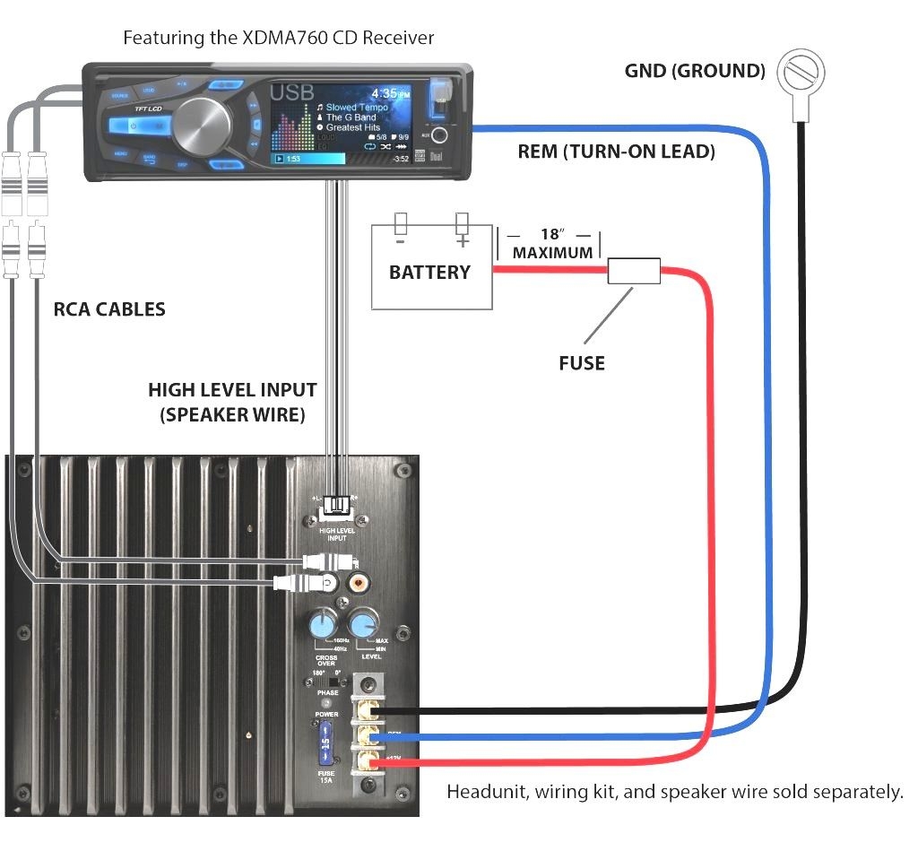 4 Channel Amplifier Wiring Diagram
