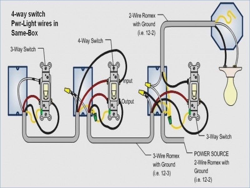 4 Way Switch Wiring Diagram With Dimmer
