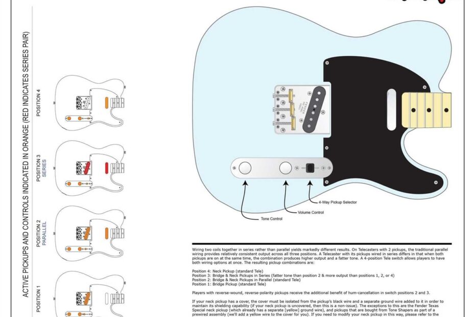 4 Way Telecaster Wiring Diagram Parallel Explained