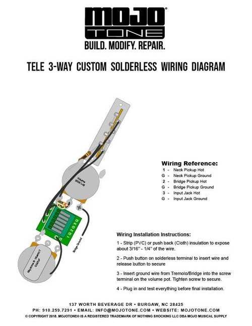 4 Way Telecaster Wiring Diagram Series Explained