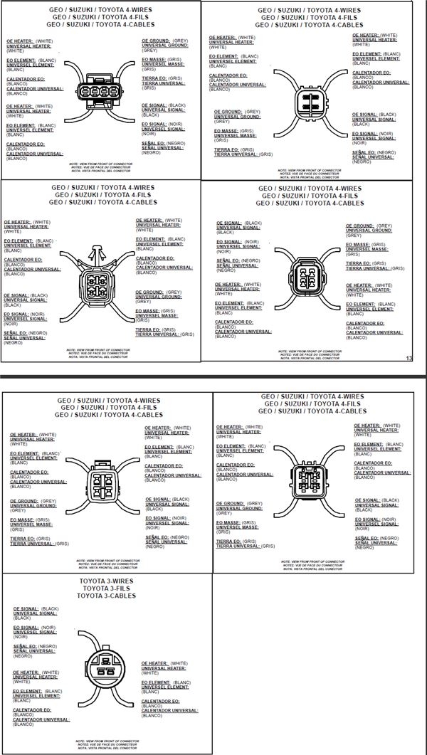 4 Wire 02 Sensor Wiring Diagram