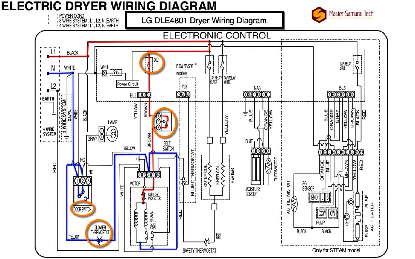 4 Wire Dryer Schematic Wiring Diagram Wiring Diagram Dryer Plug 