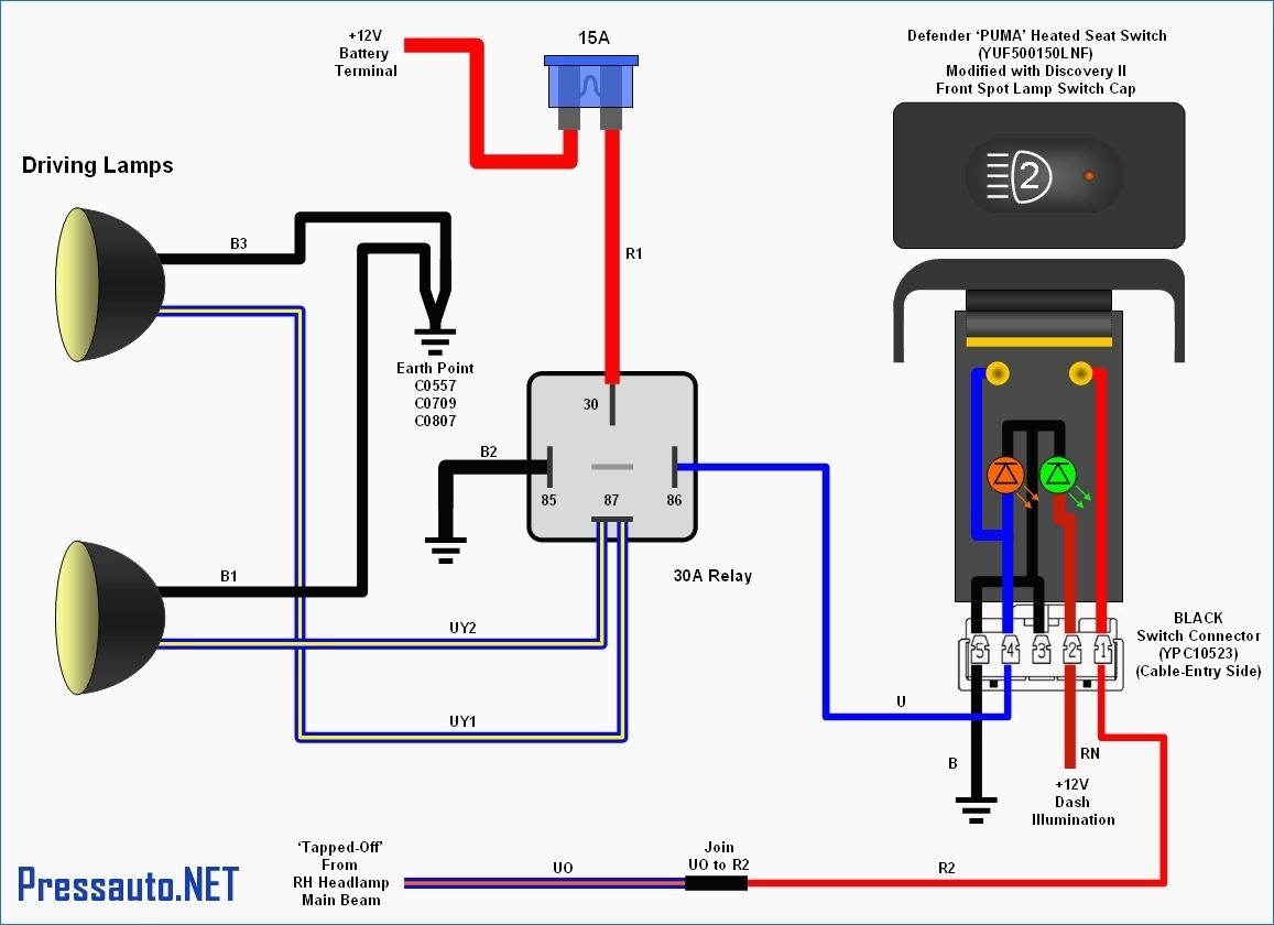 5 Pin Relay Wiring Diagram Driving Lights