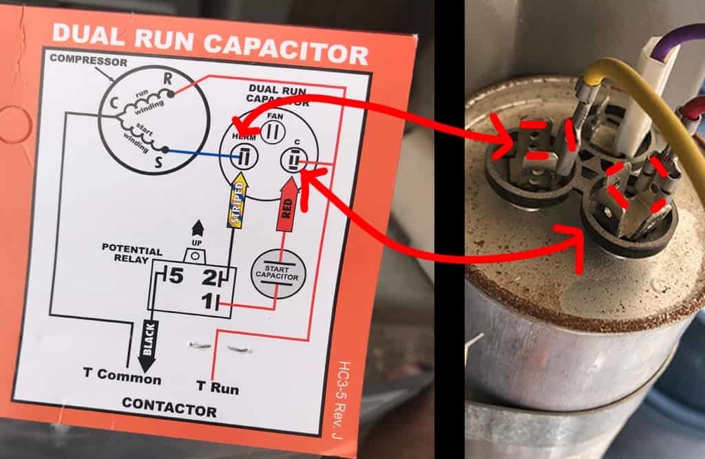 Ac Unit Capacitor Wiring