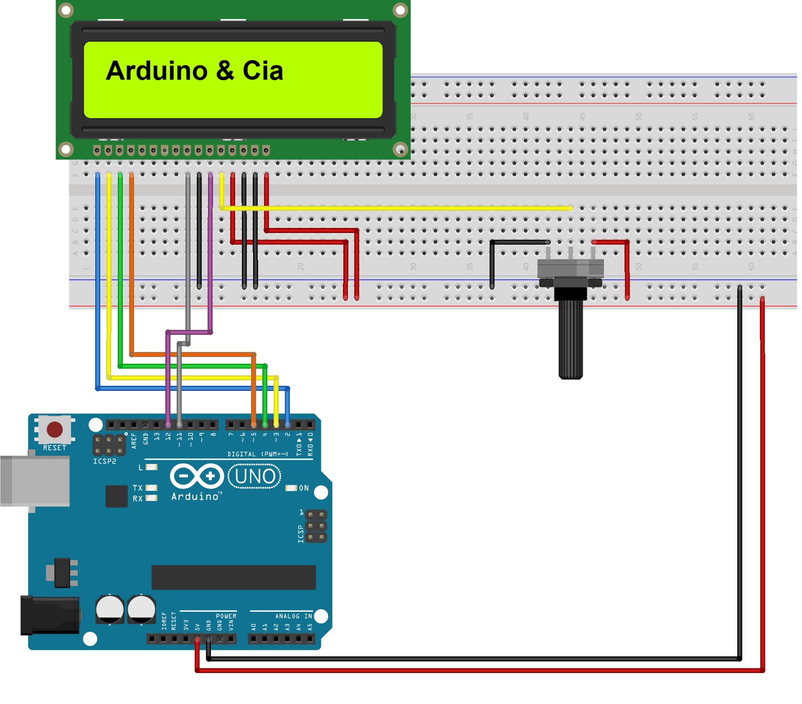 Arduino Lcd Wiring Diagram