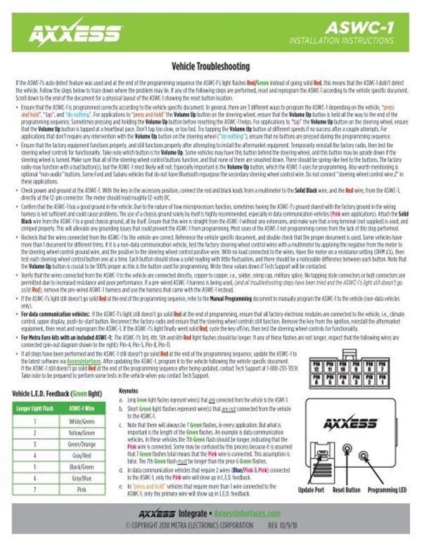 Aswc 1 Wiring Diagram Aswc 1 Wiring Diagram