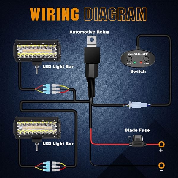 Auxbeam Light Bar Wiring Diagram