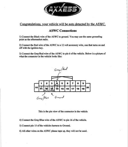 Axxess Aswc 1 Wiring Diagram
