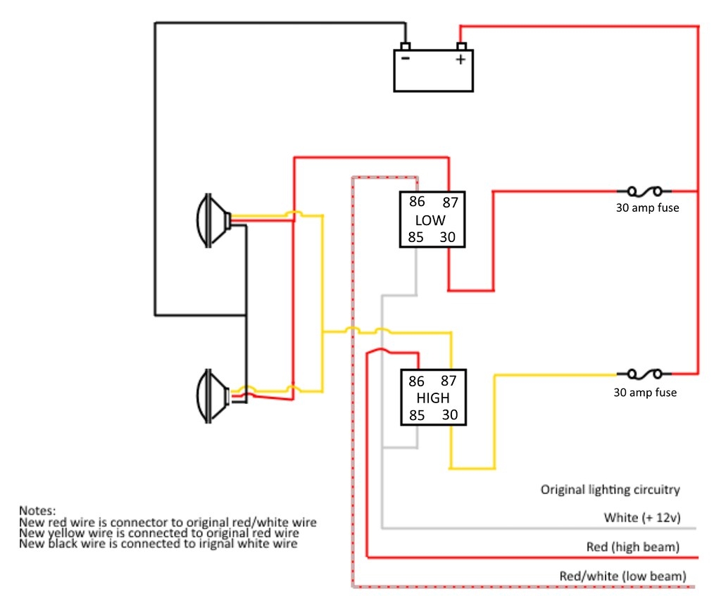 Basic Headlight Wiring Diagram