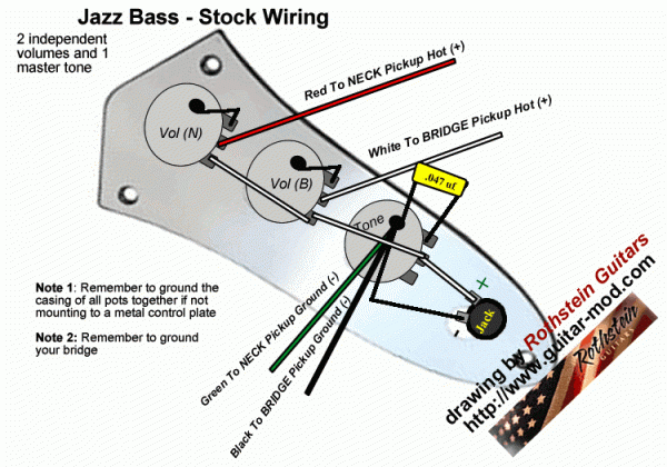 Bass Wiring Diagram 2 Volume 1 Tone Bass Wiring Diagram 2 Volume 1 Tone