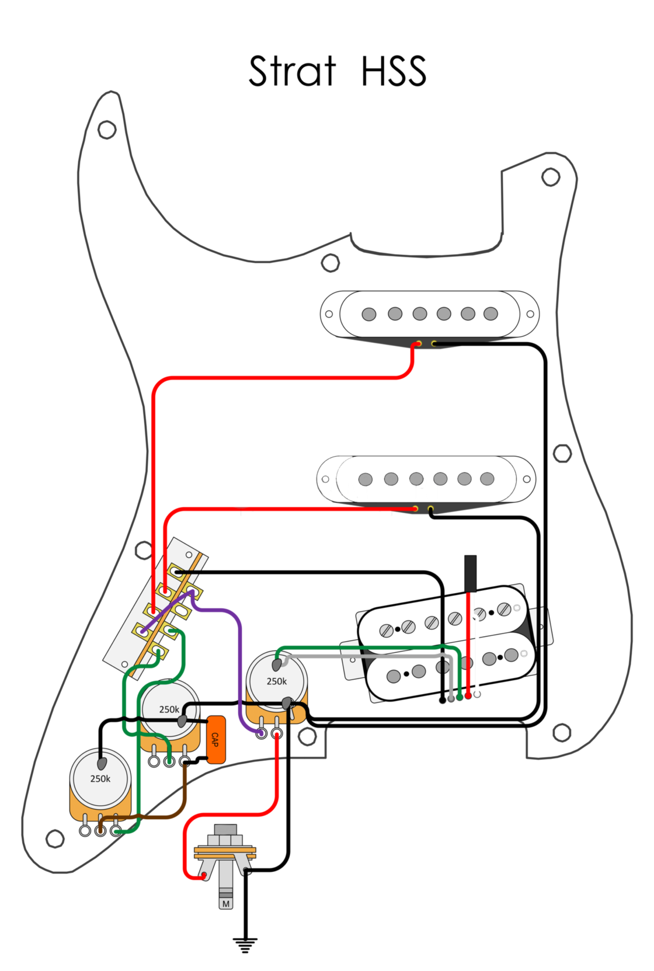  DIAGRAM Standard Stratocaster Wiring Scheme Guitar Diagrams 