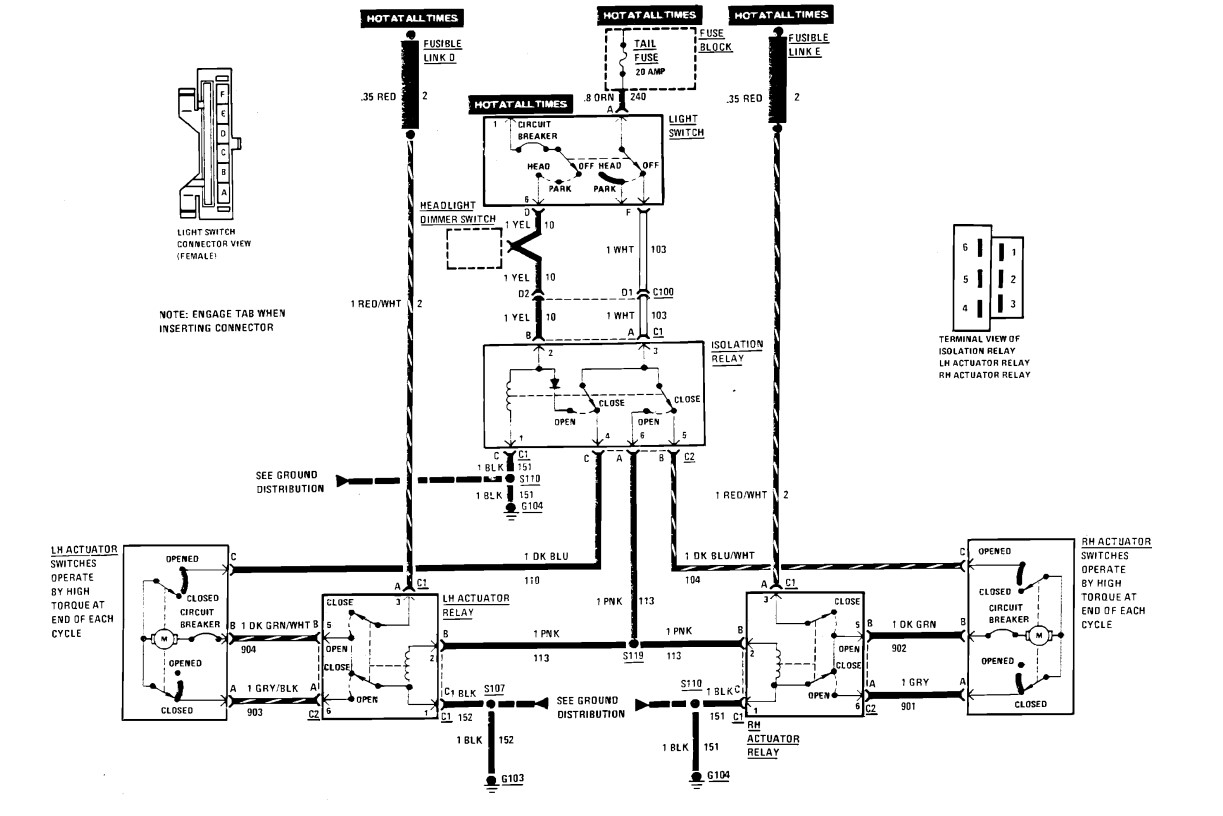 Driver Side Window Switch Wiring Diagram Needed 