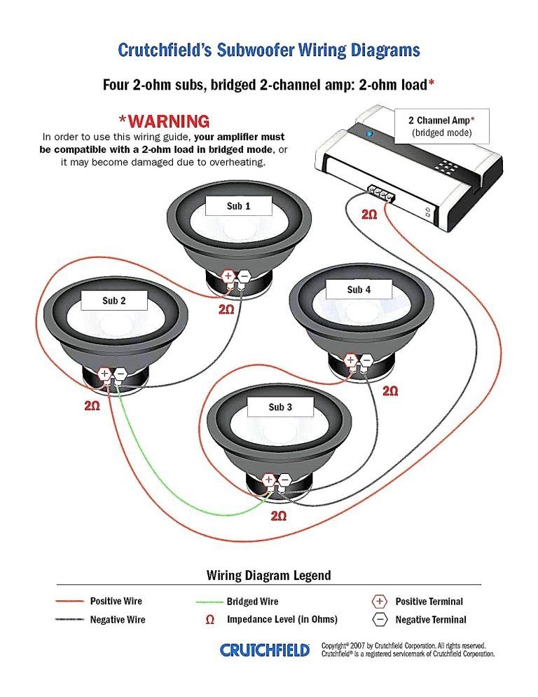  Dual 4 Ohm Subwoofer Wiring Diagram Jan11 Magazineillustrations