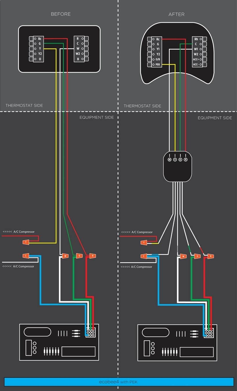 Ecobee Smart Thermostat Enhanced Wiring Diagram