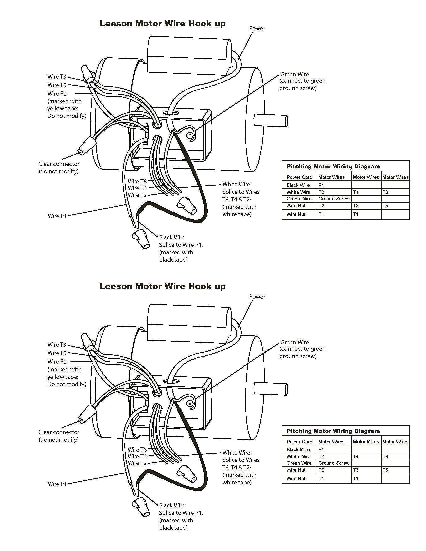Electric Motor Wiring Chart