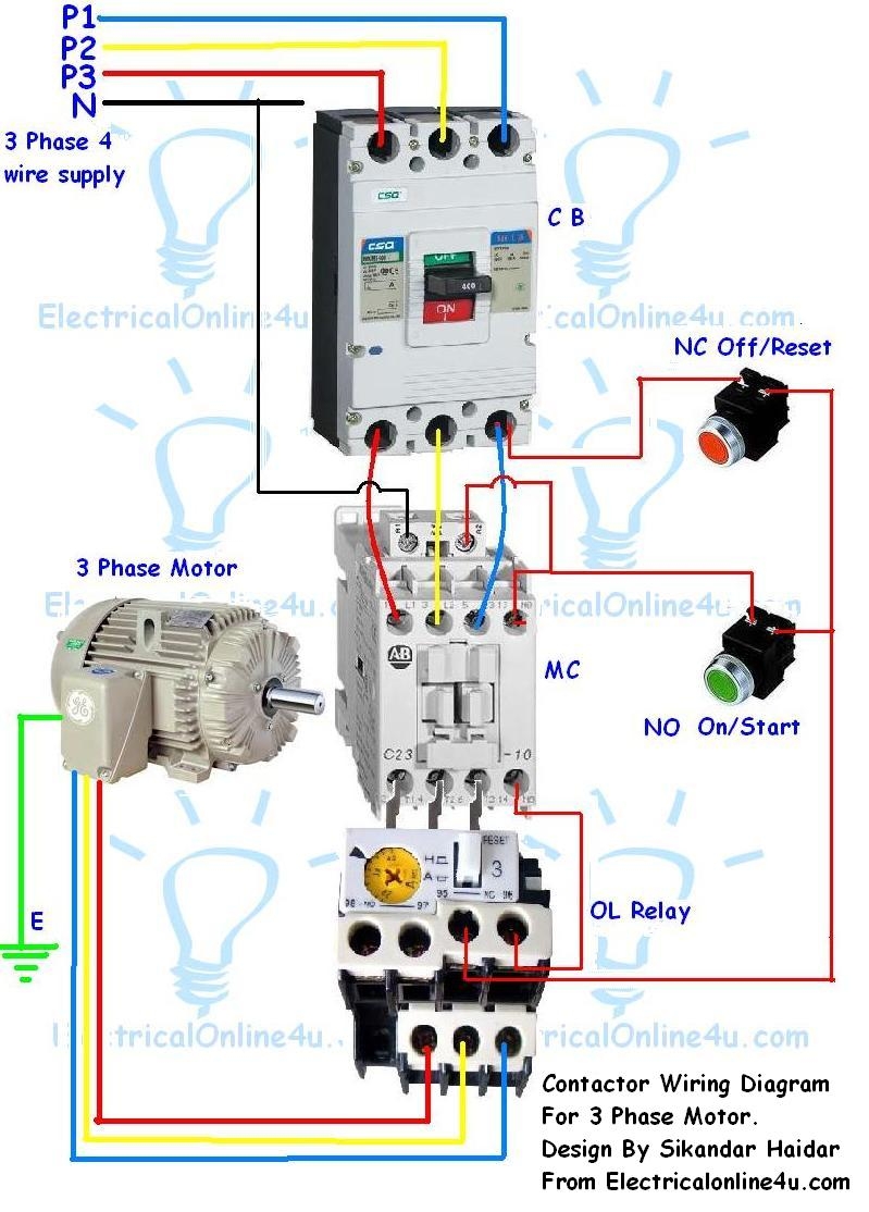 Electrical Wiring Diagrams For Contactors Magnetic Contactor