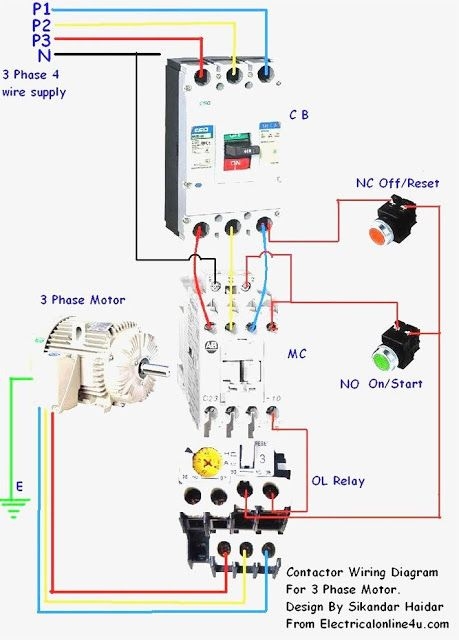Electrical Wiring Diagrams For Contactors Magnetic Contactor
