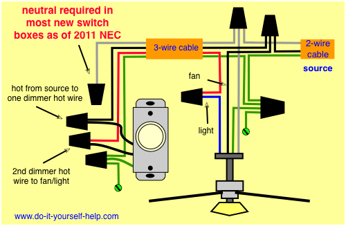Exhaust Fan With Light Wiring Diagram