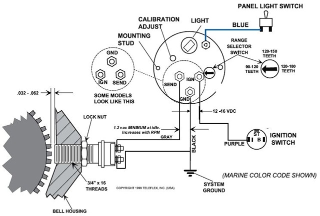 Faria Tachometer Wiring Diagram