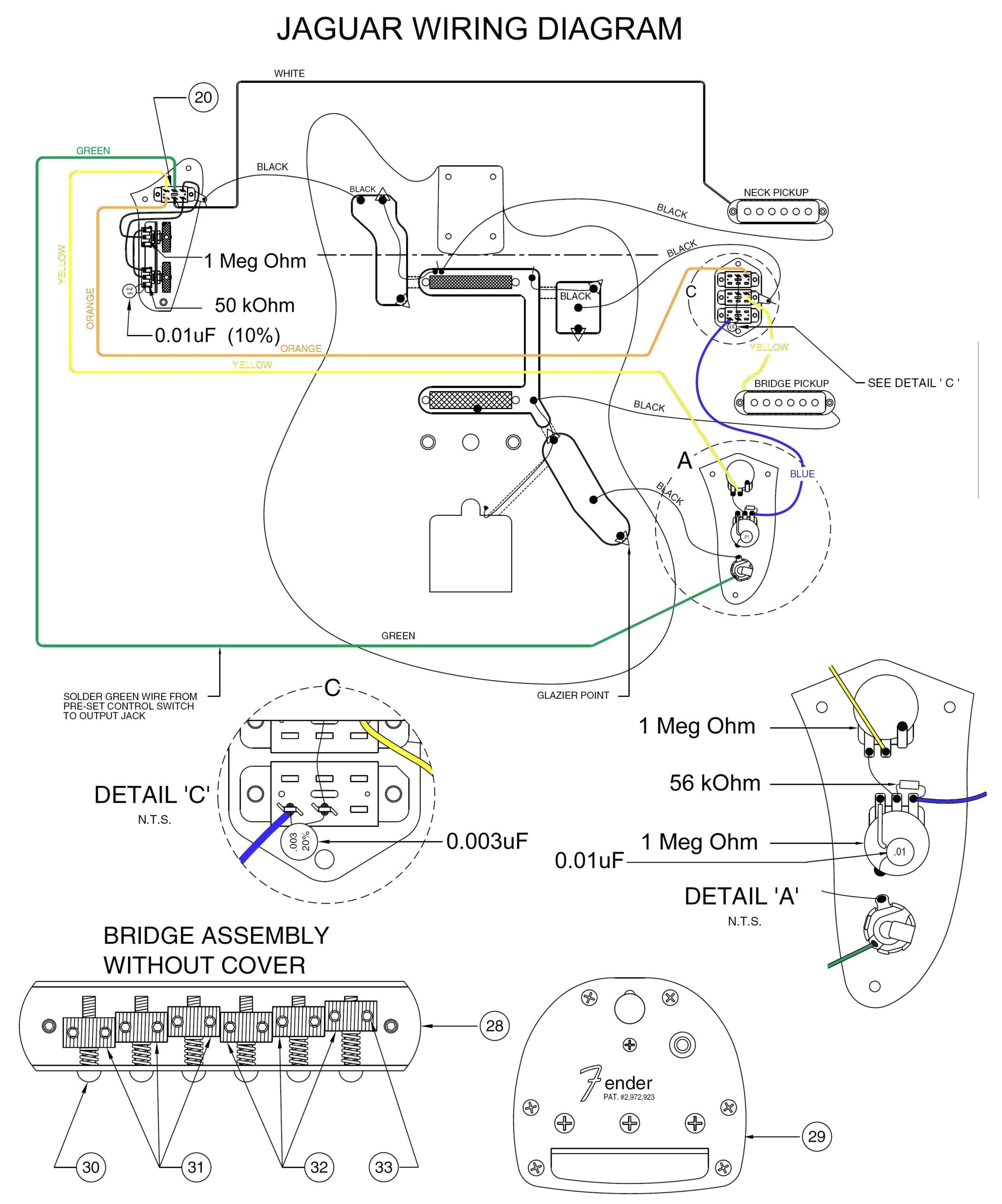 Fender Jaguar Baritone Wiring Diagram
