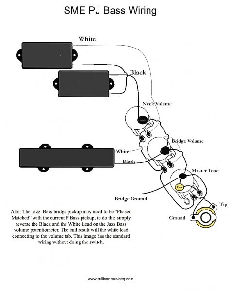 Fender Precision Bass Wiring Diagram