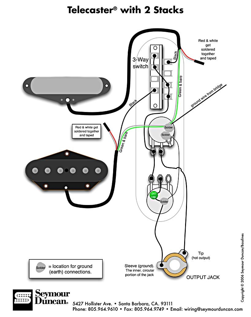 Fender Telecaster Guitar Wiring Diagrams