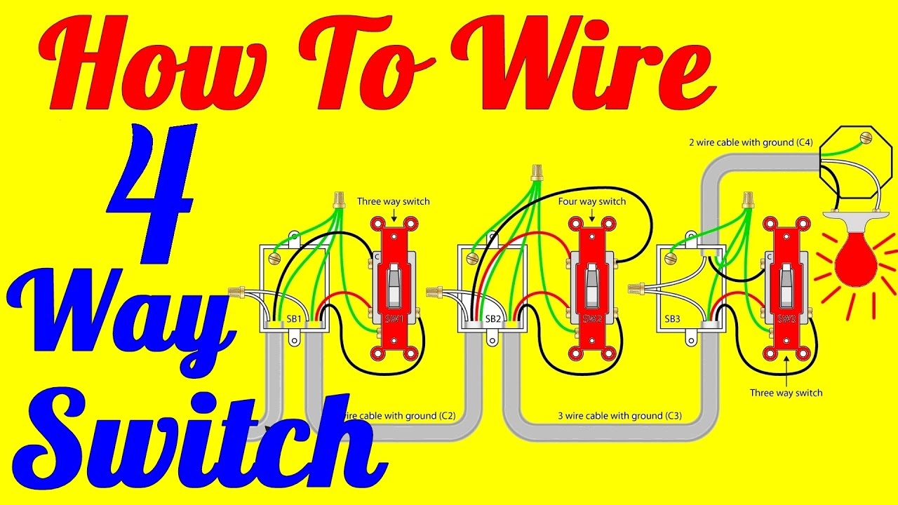 Four Way Switch Light Wiring Diagrams