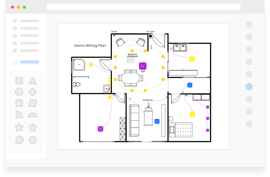Free House Wiring Diagram Software EdrawMax Online