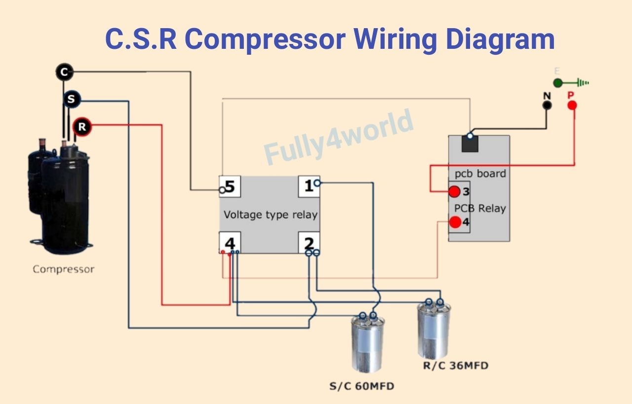 Freezer Compressor Relay Wiring Diagram