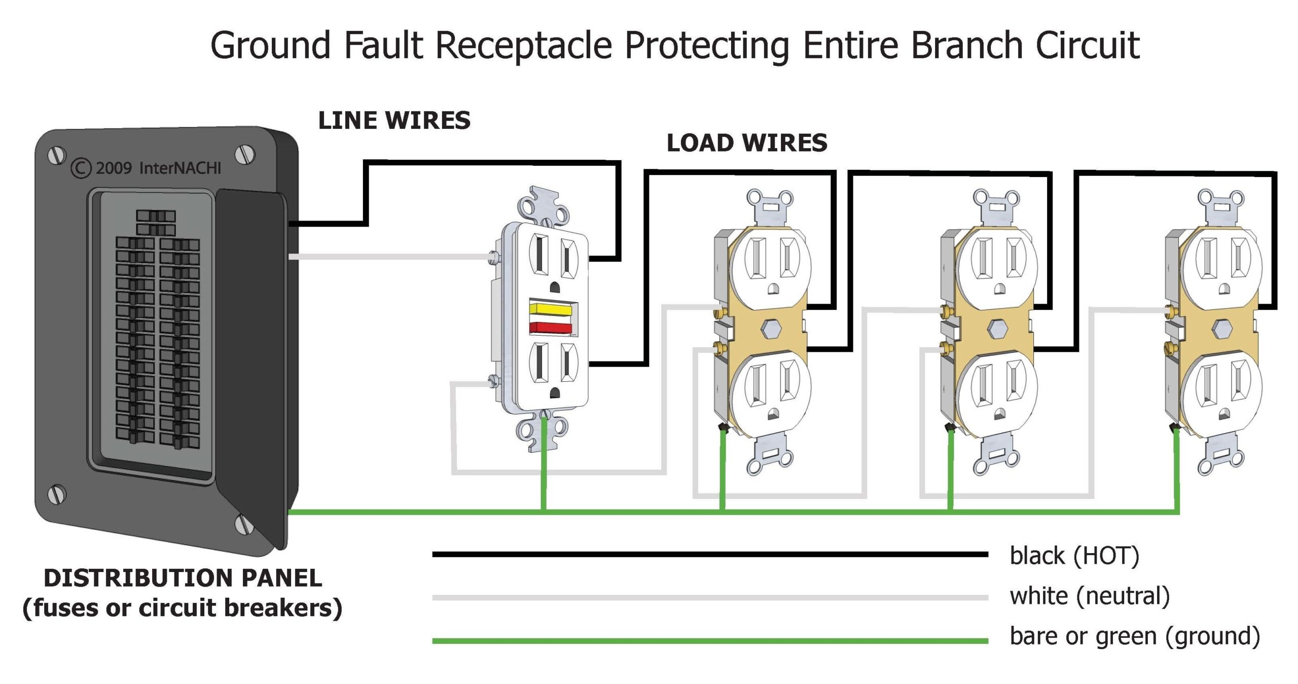 Gfci Wiring Diagram With Two Circuits