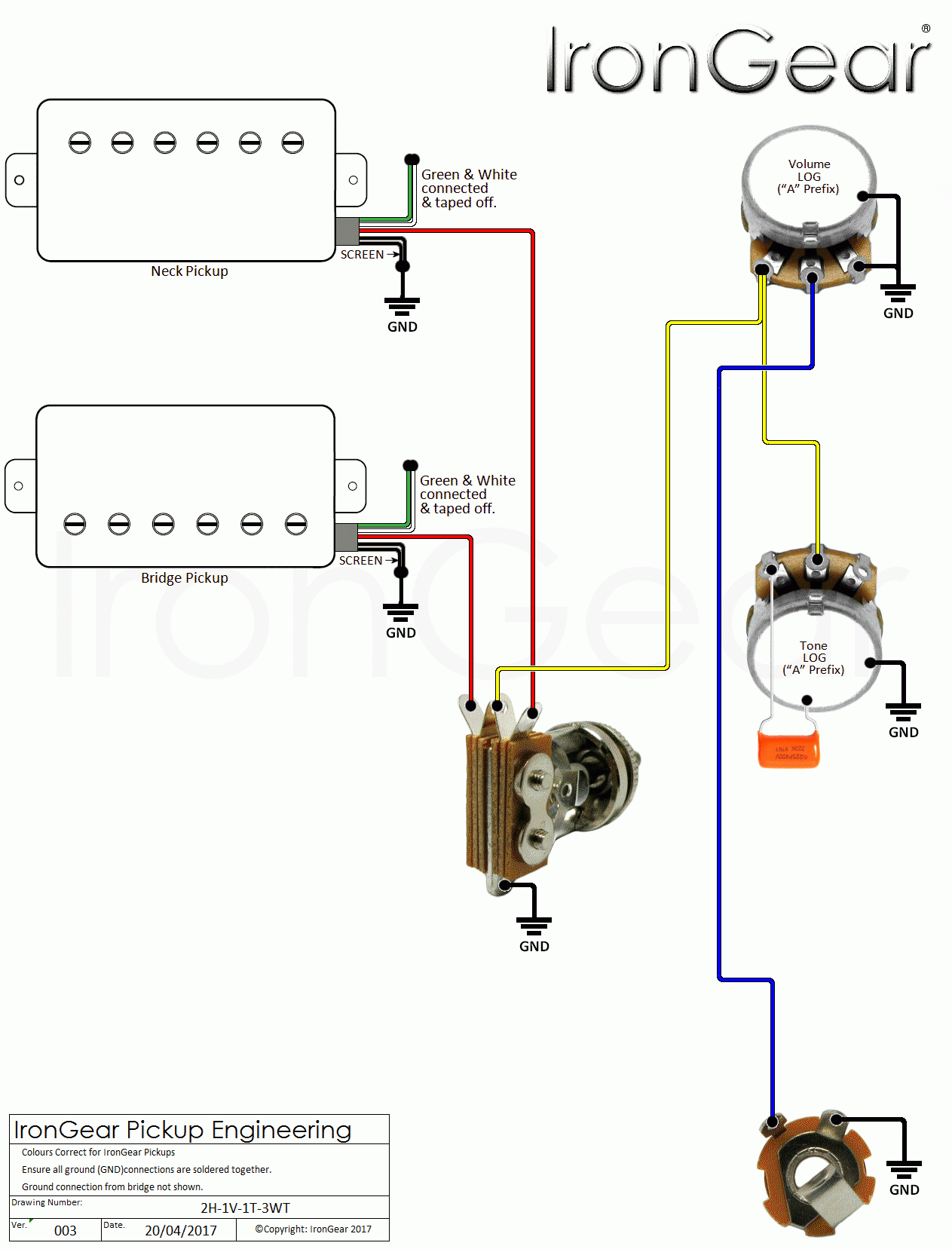 Guitar Wiring Diagram 2 Humbuckers