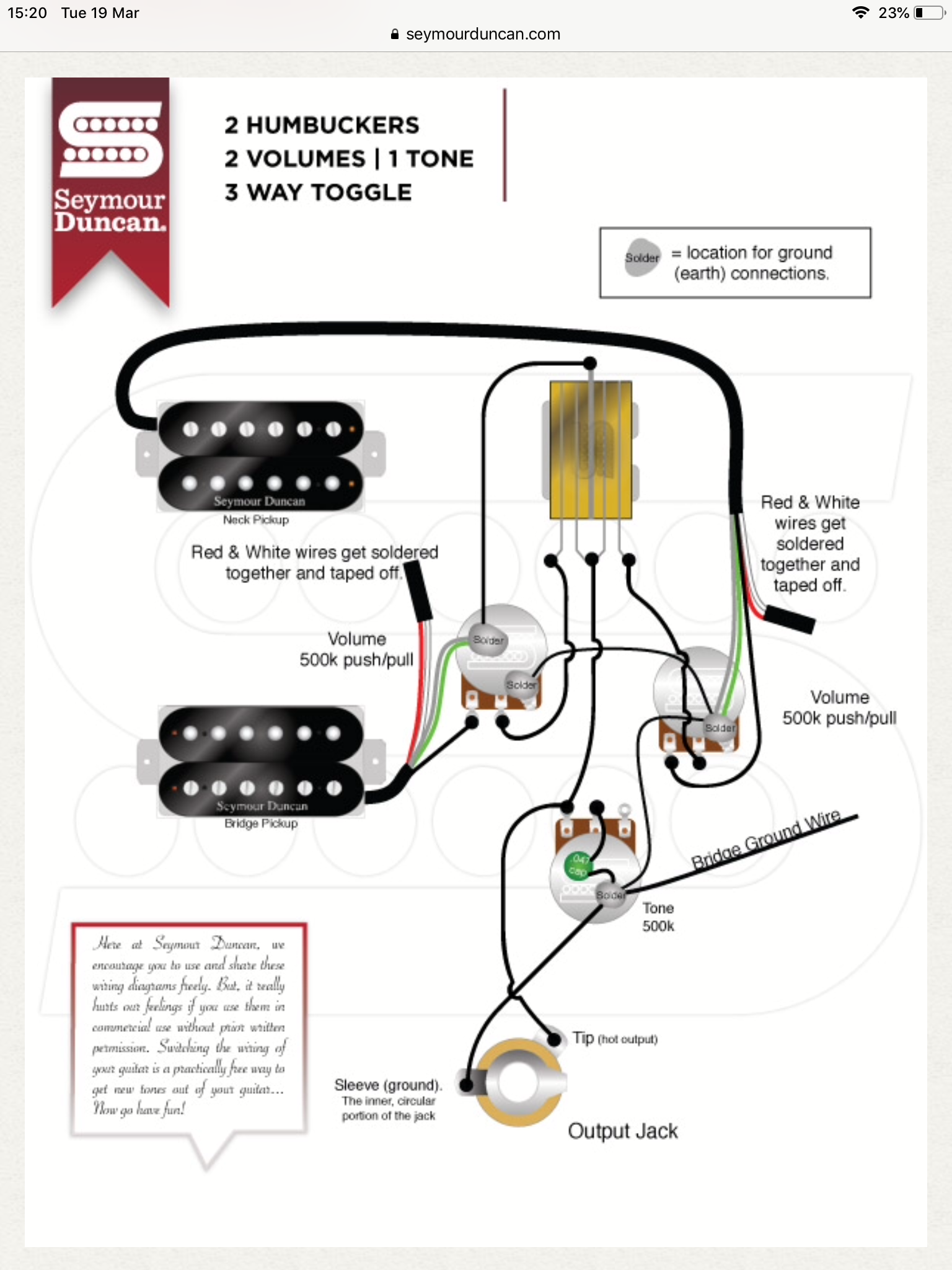 Guitar Wiring Diagrams Dual Humbucker