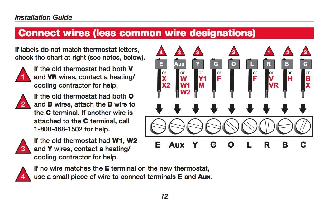 Honeywell Thermostat Wiring Diagram 8 Wire