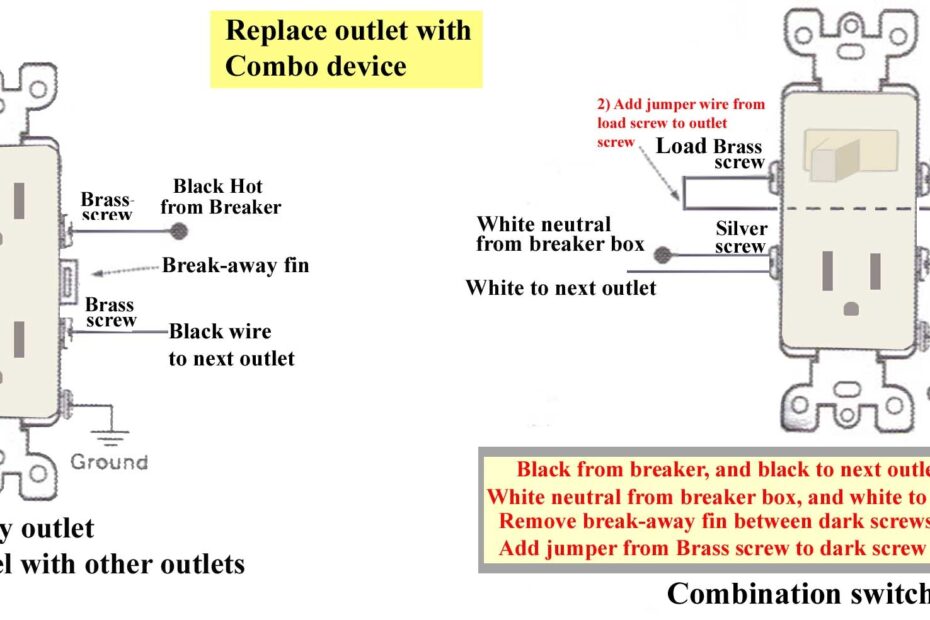 How To Wire Combination Switch Outlet Switched Outlet Wiring Diagram